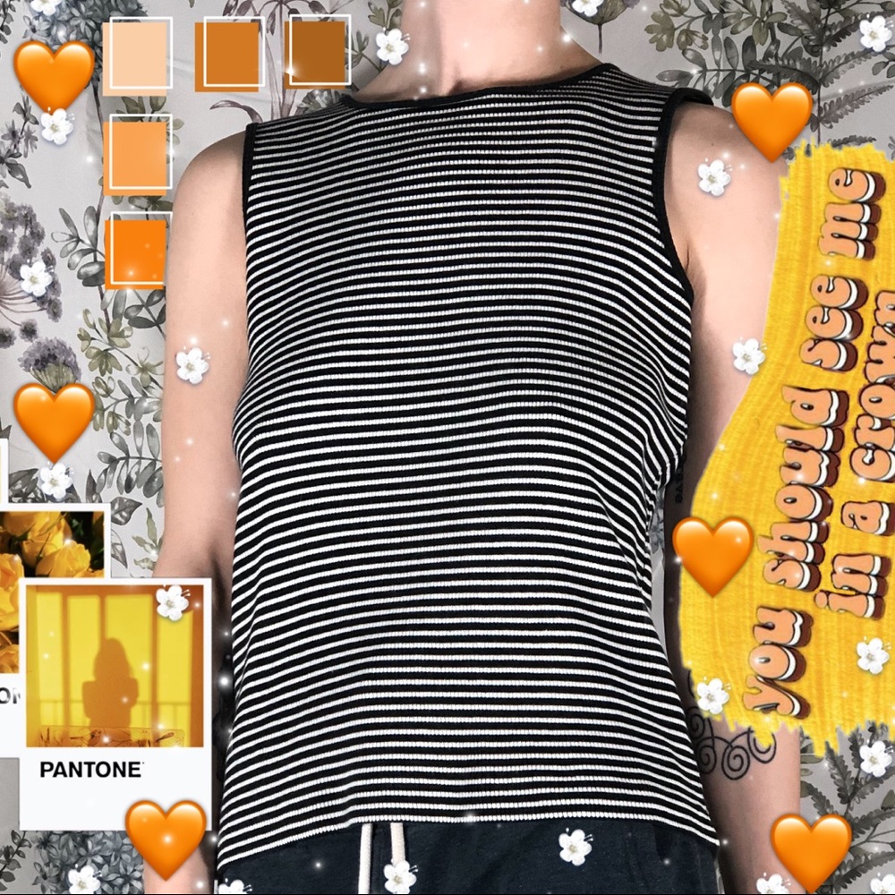 Ann Taylor Striped Shell